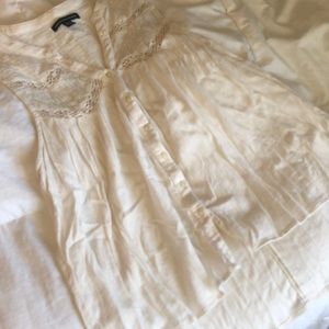 Lace Button Down Tank